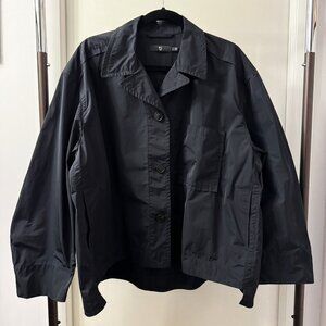 JIL SANDER +J UNIQLO Women's Black Oversized Shirt Jacket NWOT - size L